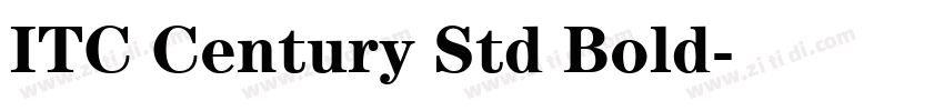 ITC Century Std Bold字体转换